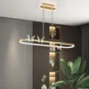 Pendant Lamps Modern And Simple Led Strip Light Luxury Butterfly Crystal Dining Room Chandelier Nordic Designer Art Bar ChandelierPendant