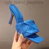 2022 Luxe Design Diapositives Femmes 9cm Talons Hauts Mules Fetish Sandales D'été Talons Aiguilles Pantoufles Prom Platform Stripper Chaussures W220808