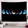 India Moon Tapestry Dekoracja nocna dekoracja tła sypialnia ściana akademika boho home dekoracje mural J220804