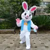Costume de mascotte de lapin blanc de Pâques, personnage de dessin animé, personnage de carnaval, festival, déguisement de noël, taille adulte, tenue de fête