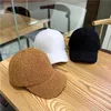 Gorras de béisbol de invierno para mujeres y hombres, gorra de béisbol de lana, gorra gruesa cálida de Color puro, sombreros, venta al por mayor