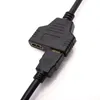 HD HDMI-kabel 1080P V1.4 2 Dual Port Y Splitter-kompatibel Splitter En ingång till två utgångar Adapter för Playstation TV Camera Convert