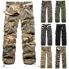 Lastbyxor män kamouflagbyxor avslappnade multi-pocket arméarbete stridsbyxor mens militära lastbyxor plus storlek 201126