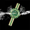 Zegarek bs pszczoła Siostra Small Diamond Green Watch Kobiety Eleganckie kobiety Wodoodporne zegarki nadgarstka Montre Femmewristwatches