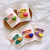 Koreanische Frühling Süßigkeiten Farbe Herz Liebe Haare Clip Girls Ball Barrettes Set Kinder Haarzubehör Kopfbedeckung