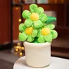 30 cm Pot de Fleurs en Peluche Décor PP Coton Farci Plante Douce Coloré Décoration de La Maison Dames Filles Cadeau