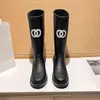 Designer Winter Boots Women Heel Dikke Sole enkel laarzen Brand Rubber Boots Y220811