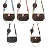 MULTI POCHETTE ACCESSOIRES 백 클러치 숄더 크로스바디 이브닝 백 Genuine Luxurys 가죽 탈착식 파우치 2개 탈착식 체인 탈착식 조절식 스트랩