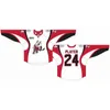 C26 Nik1 Personalizado 2009 10-Pres OHL Mens Womens Kids Branco Red Black Stiched Niagara IceDogs S 2007 08-2008 09 ontário Hockey League Jerseys