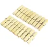 Retro Wooden Laundry Clothes Socks Racks Bag Clips Hanging Pegs Photo Hangers Clothespins Home Kitchen Supplies