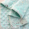 2 lager PLUSHED DOT Coral Fleece Bronzing Golden Stars Moon Blue Starry Toddler Quilt Girl Spädbarn Crib Beddings 220527