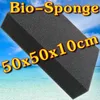 Haile tic Bio Sponge Filter Media Pad Cuttofit Espuma para rium Fish Tank Koi Pond 50x50x10cm Y200917