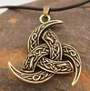 Pendanthalsband Nordic Style Viking Celtic Knot Triangle Necklace For Men Retro Amulet Jewelry Gift Pendant Sidn2215461958220848