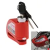 Red Bicycle Anti-theft Alarm Lockers Motorcycle Scooter Disc Brake Lock Security