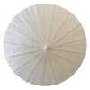 Papierowy parasol ręcznie robiony chiński naoliwiony papier parasol Parasol świetny na druhny ślubne - czysty biały