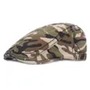 Bérets Chapeaux plats de camouflage Casquettes à visière Soleil extérieur Respirant Bord osseux Femmes Hommes Casquette solide à chevrons SWANOWINGBéretsBérets