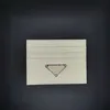 Großhandel Mode Kredit Frau Kartenhalter Mini Brieftasche Hohe Qualität Echtes Leder Männer Designer Reine Farbe Kartenhalter Doppelseitig mit Box