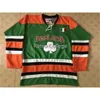 C26 Nik1 TEAM IRELAND LUCKY HOCKEY JERSEY LUCK OF IRISH Ricamo da uomo cucito Personalizza qualsiasi numero e nome maglie