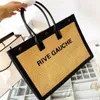 Fashion Trend Women Handbag Rive Gauche Tote Shopping Bag Canvas Tote Genuine Handbags Top Linen Large Beach Bags Designer Travel Crossbody Shoulder Satchel Wallet