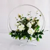 New Wedding Decoration Iron Artificial Flower Basket Party Stage Aisle Runner Guide Ornament Props Table Supplies 2 Pcs
