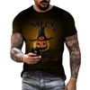 T-shirts pour hommes Motif de style Halloween pour hommes et enfants peuvent être personnalisés avec des motifs imprimés en 3D Éléments intéressants Mild22