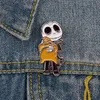 Jack Skellington Enamel Badges Nightmare Before Christmas Oogie Boogie Pumpkin King Halloween Movie Jewelry Broches Rapel Pins3681104