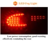 LED Brake Reverse Fog Light för Honda Civic 8th Dynamic Turn Taillight Assembly 2006-2011 Biltillbehörslampa