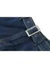 Y2k vita alta denim mini gonne a pieghe con cintura donna estate moda retrò gonna a linea coreana Ins gonne casual femminili 220617