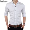 Autumn Fashion Brand Men Clothes Slim Fit Long Sleeve Shirt Polka Dot Casual Social Plus Size M-5XL 220323