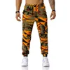 Men039S broek kleur camo camouflage lading 2022 mannen vrouwen casual streetwear zakken jogger blauw tactische joggingbroek hiphop probleem733844444