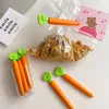 NOVITÀ Pinze per sigillare Clip di chiusura per sacchetti di cibo Forma di carota a forma di cartone animato Morsetto a prova di umidità Conservazione fresca Clip di tenuta Accessori per la cucina