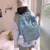Талия Bagswomens рюкзак водонепроницаемый модный ноутбук сумка над плечом большой емкости ПВХ Оксфордский школьный рюкзак для девочек M016