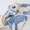 Негабаритный американский стиль летняя жареная уличная мода Маленькая рыбная печать персонализированные мужские рубашки 220712
