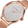Focus luxe mini 8,5 mm dunne wijzerplaat dames horloge Japan Quartz Beweging roestvrijstalen mesh band 0044L dameshorloges slijtvast kristal