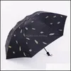 ريشة نمط travioleet حماية مشمس المطر ذات الاستخدام المزدوج مظلة قابلة للطي واقية من الشمس قطرة ماء تسليم 2021 مظلات المنزلية المنزلية