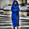 2022 Casual Faux Fur Coat Women Hoodies Furry Thick Warm Long Faux Rabbit Fur Jacket Slim Winter Coat Women casaco feminino 5XL L220714