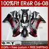 OEM Body Kit For KAWASAKI NINJA 650R ER6 650 R ER 6 F 2006-2008 Bodywork 139No.0 650R-ER6F 650-R ER-6F ER6F 06 07 08 ER 6F 2006 2007 2008 Injection mold Fairing Matte black