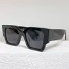 Güneş gözlüklerinin erkek veya bayan tasarımcısı oeri003 moda trend klasik kare all-fatch tatil f güneş gözlükleri geniş tapınaklar siyah çerçeve mavi lens en kaliteli kutu