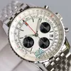 Mens Watches Quartz hareketi izle 43mm paslanmaz çelik kayış kol saati Sier kol saatleri su geçirmez tasarım montre de lüks