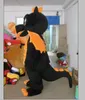 2022 Halloween schwarzer Drache Maskottchen Kostüm Top Qualität Cartoon Tier Plüsch Anime Thema Charakter Erwachsene Größe Weihnachten Karneval Geburtstag Party Fancy Outfit