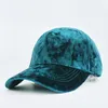 Mode velours femmes casquettes hiver personnalité couleur unie décontracté femme Baseball chapeau 220627
