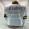 MThr 40vintage SDYLAN LARKIN NEW RED WING MICHIGAN WOLVERINES BIANCO BLU HOCKEY JERSEY 100% ricamo personalizzato o di qualsiasi nome o numero