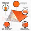 Emergency Tent Survival Tent 2 Person Waterproof for Hiking Survival Kit Survival Shelter Disaster Kit Tube Tent with Whistle H220419