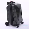 Чемоданы творческий скутер катящийся багажные ролики колеса Wheels Trolleley Men Men Travel Duffle Aluminum Carry On Air Boxes аксессуары