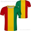 Guinea t shirt diy gratis anpassat namn nummer gin t-shirt nation flagga country gn guinean republic guinee print po kläder 220702