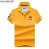 100% bomulls andas kvalitet herr sommarmän mode golf toppar polos skjortor man gul casual kort ärm man polo skjorta d220618