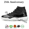 2023 Мужские баскетбольные кроссовки Jumpman 11 11s High OG Midnight Navy Cherry Cool Grey 25th Anniversary Gamma Blue Bred Concord Мужчины Женщины Спортивные кроссовки Кроссовки размер 36-46