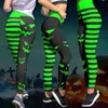 Femmes Leggings Halloween citrouille imprimé taille haute élasticité 3D Legging mode femme pour pantalon de Jogging en plein air 220616