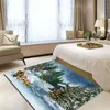 Tapis avec Illustration d'arbre de noël, paillasson d'entrée, de cuisine, de bain, de salon, de couloir, de décoration de maison