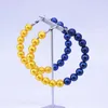 Dangle & Chandelier Women Sisterhood Service Gift Customize Blue Yellow Pearl 100 YRS Souvenir Sigma Gamma Earrings Lady Soror Ear Ring Jewe